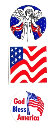 patriotic flag stickers